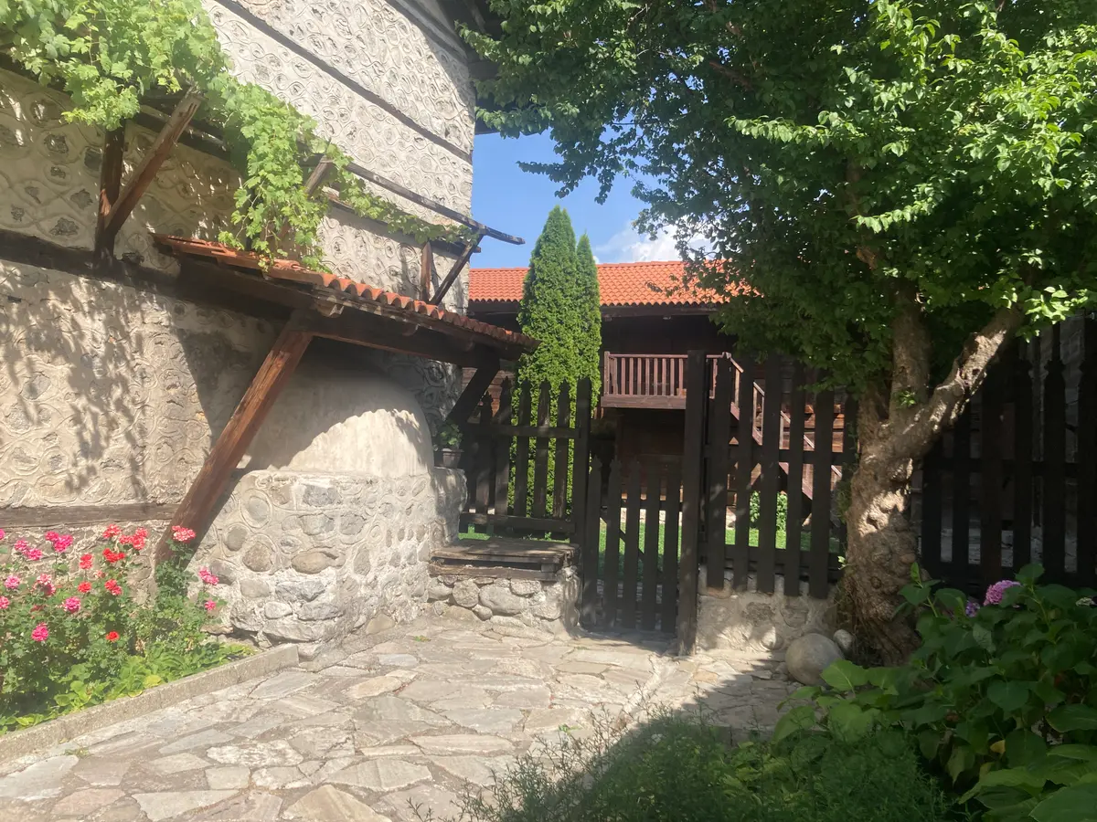 Entrance to the native house, "cell school" and today's museum of Neophyte of Rila.